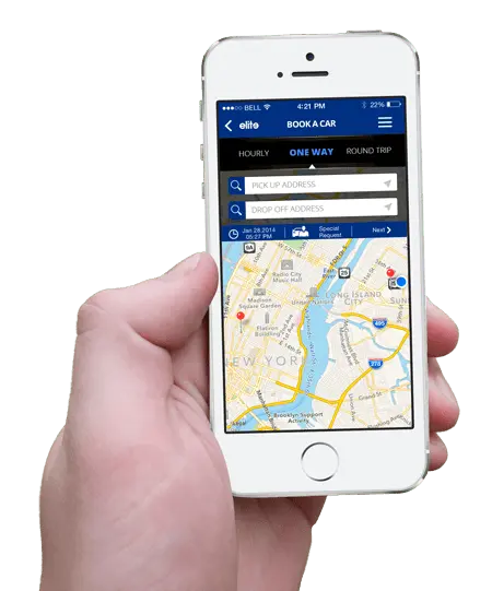 elite mobile app book screen